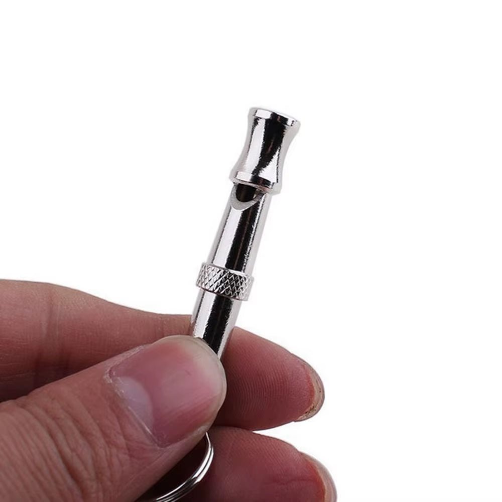 1Pcs Puppy Pet Dog Cat Whistle Two Tone Ultrasonic Flute Stop Barking Ultrasonic Sound Repeller Pets Training Supplies Keychain - Petopia