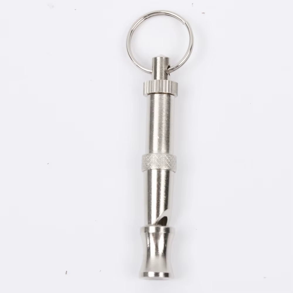 1Pcs Puppy Pet Dog Cat Whistle Two Tone Ultrasonic Flute Stop Barking Ultrasonic Sound Repeller Pets Training Supplies Keychain - Petopia