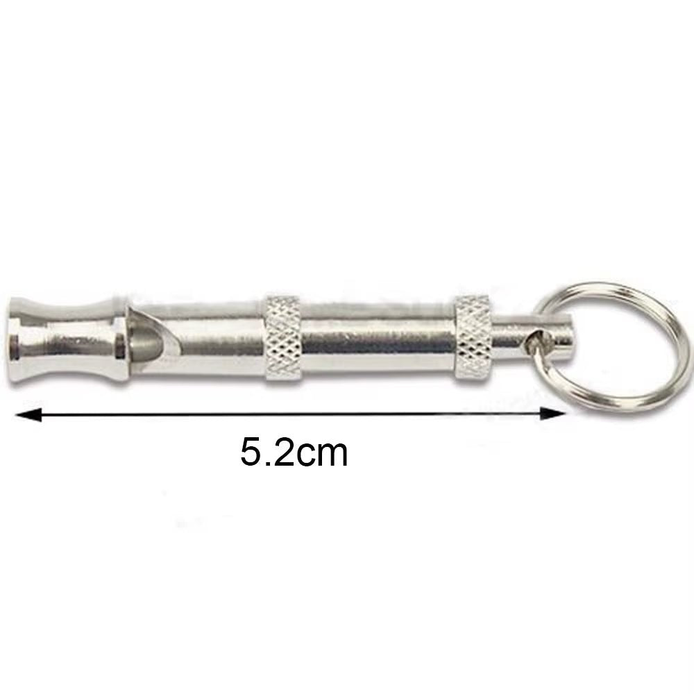 1Pcs Puppy Pet Dog Cat Whistle Two Tone Ultrasonic Flute Stop Barking Ultrasonic Sound Repeller Pets Training Supplies Keychain - Petopia