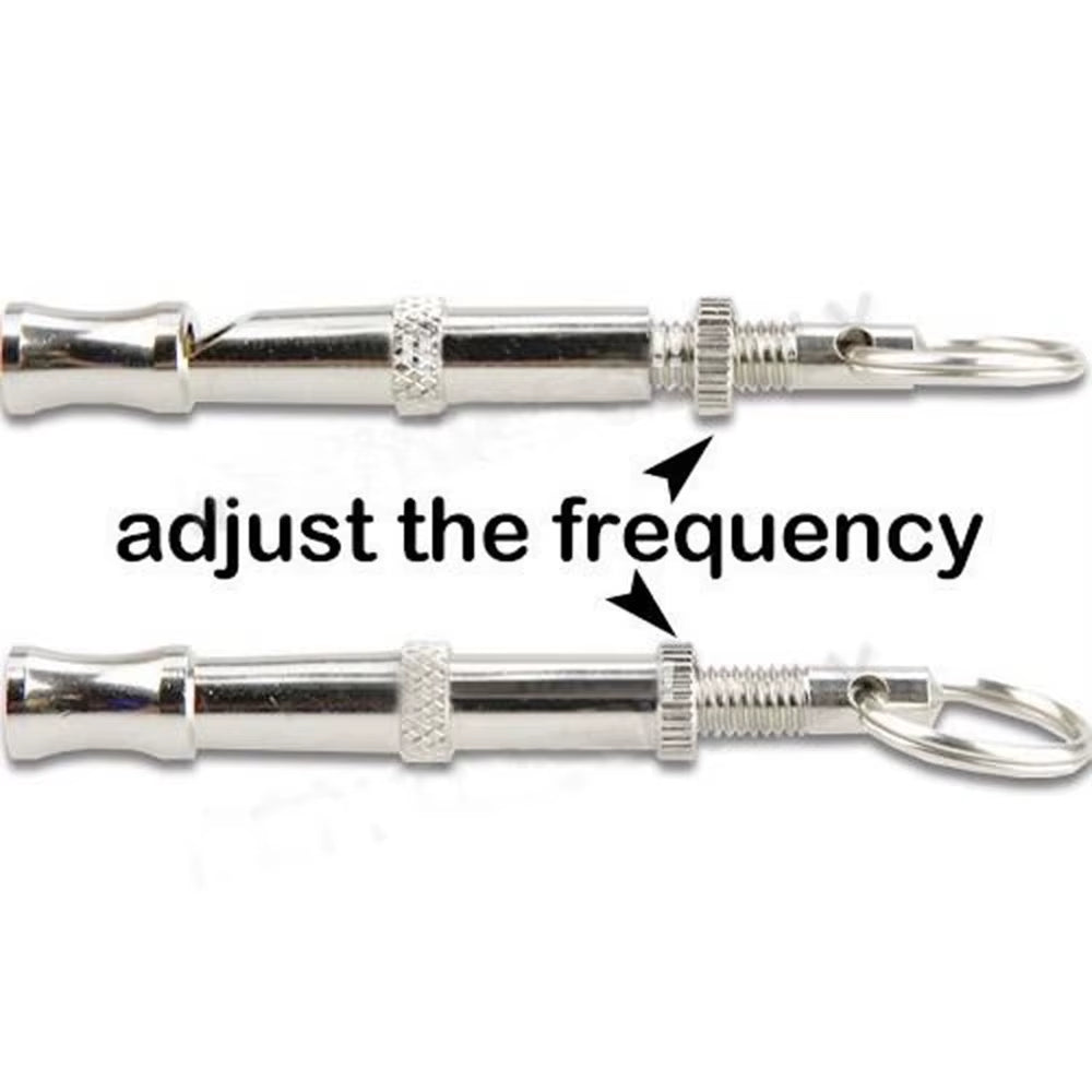 1Pcs Puppy Pet Dog Cat Whistle Two Tone Ultrasonic Flute Stop Barking Ultrasonic Sound Repeller Pets Training Supplies Keychain - Petopia