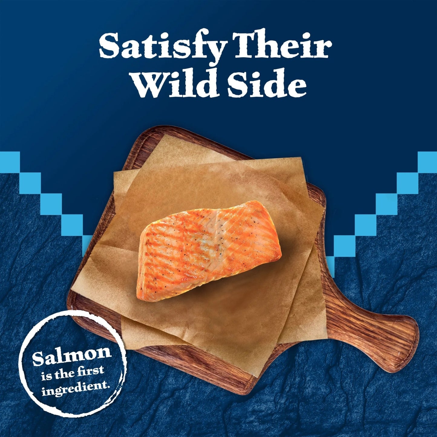 BLUE Wilderness Salmon Cat Treats, Grain - Free Crunchy Snacks, 12 - Oz. Tub for Cats - Petopia