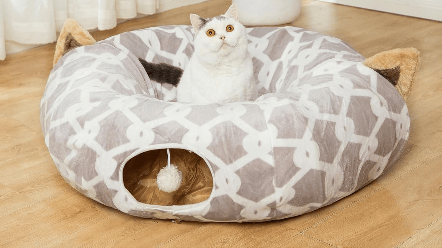 CozyCat Haven Tunnel Bed - Petopia