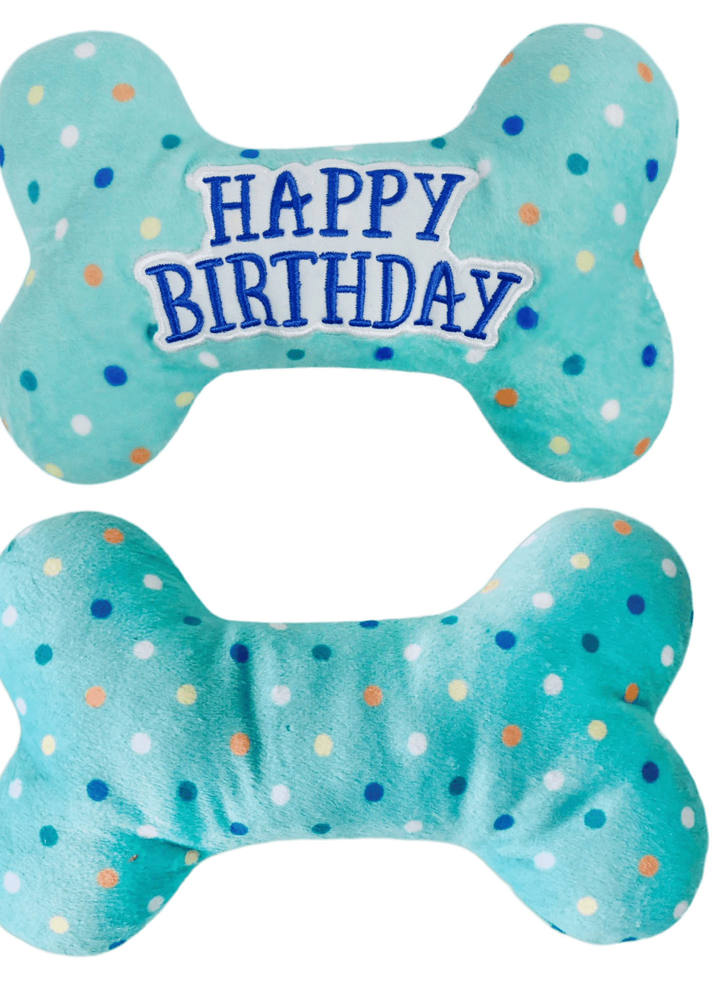Dog Birthday Toys, Plush Dog Crinkle Squeaky Toys, Dog Chew Toys Bone - Petopia
