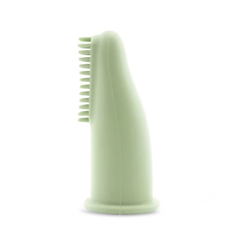 Dog Cat Super Soft Pet Finger Toothbrush Teeth Cleaning Bad Breath Care Nontoxic Silicone Tooth Brush Dog Cat Cleaning Supplies - Petopia