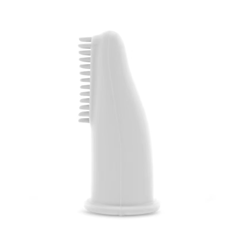 Dog Cat Super Soft Pet Finger Toothbrush Teeth Cleaning Bad Breath Care Nontoxic Silicone Tooth Brush Dog Cat Cleaning Supplies - Petopia