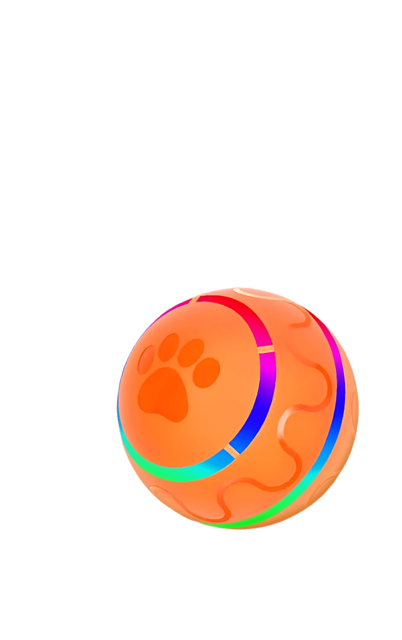 Interactive Dog Toy Ball with LED Lights - Rechargeable, Motion - Activated Fun for Pets - Petopia