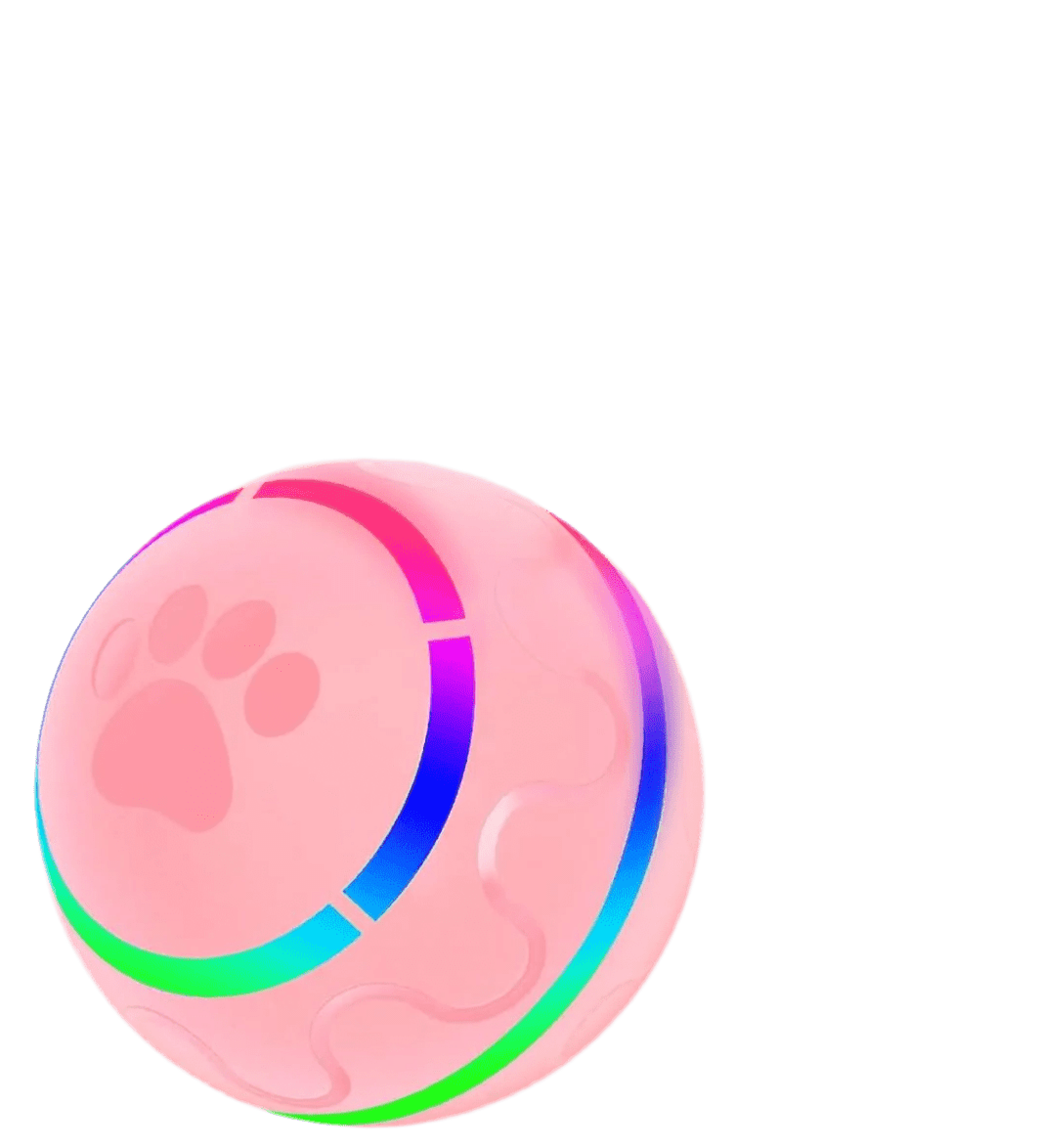 Interactive Dog Toy Ball with LED Lights - Rechargeable, Motion - Activated Fun for Pets - Petopia