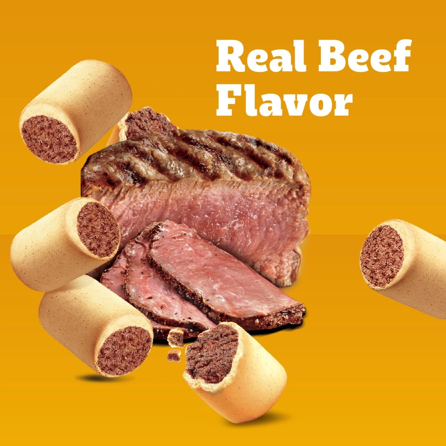 Mini Jumbone Beef Flavor, Small Dog Treats, 21 Oz. Bag - Petopia Company
