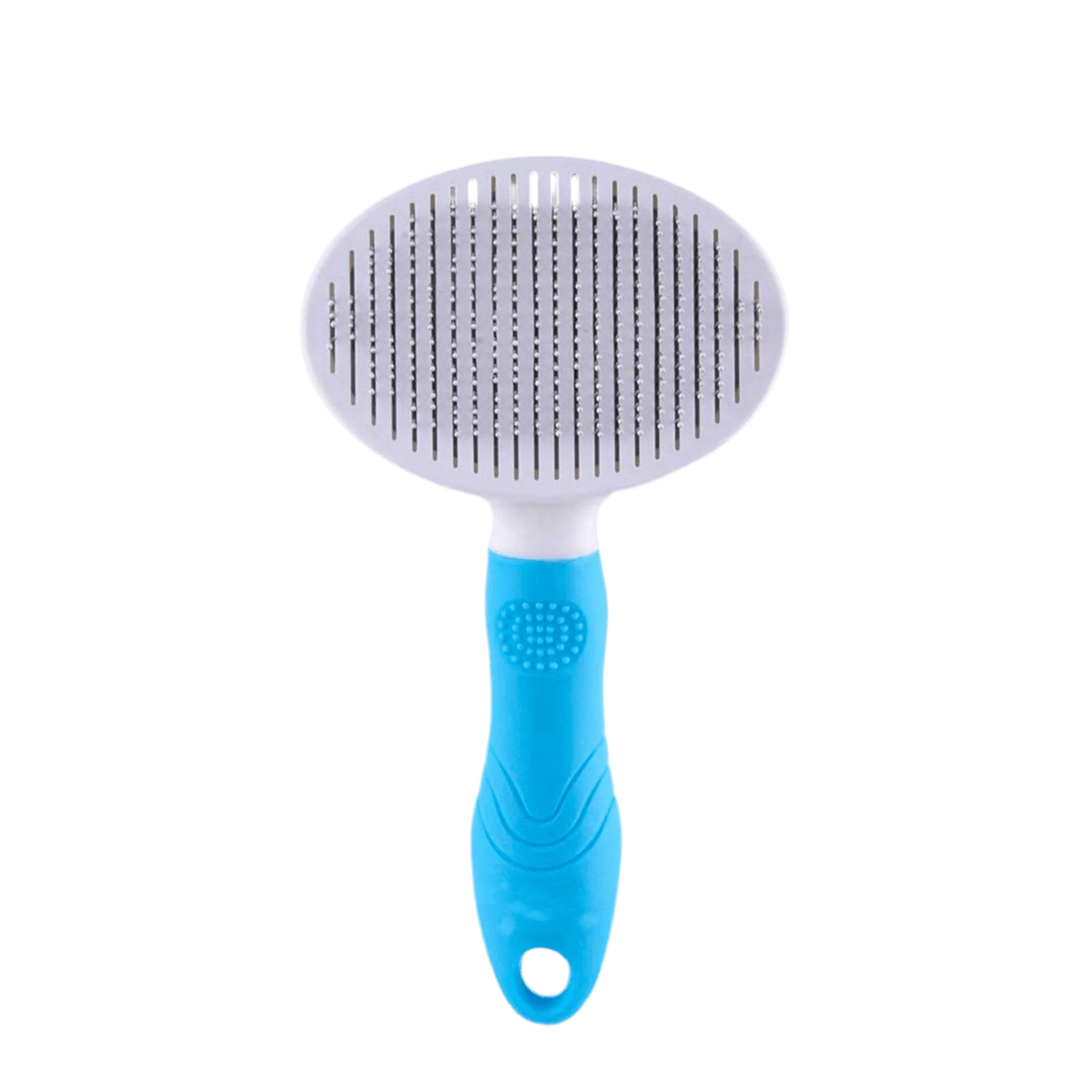 Pet Grooming Brush With One - Click Cleaning, Massage Beads For Easy Hair Removal & Ergonomic Design - Petopia