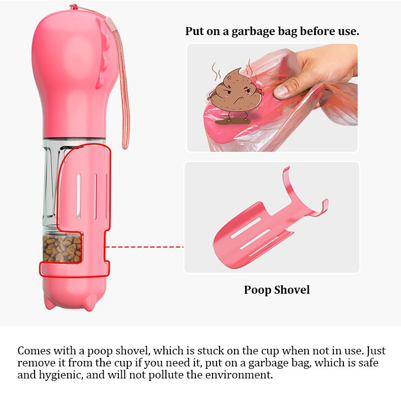 Pet Multi - Functional Water Bottle – Hydration, Waste Disposal & More - Petopia
