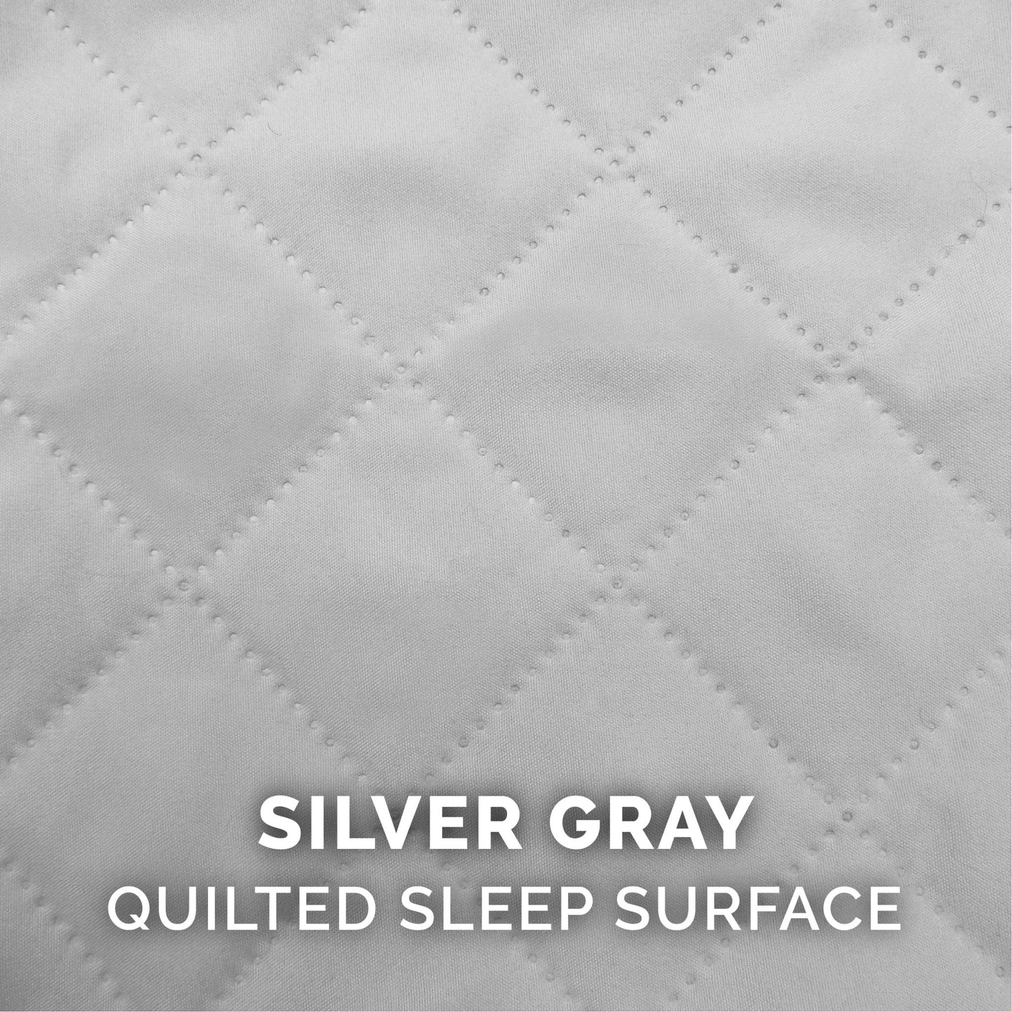 Pet Products Quilted Full Support Orthopedic Sofa Pet Bed for Dogs & Cats - Silver Gray, Jumbo Plus - Petopia