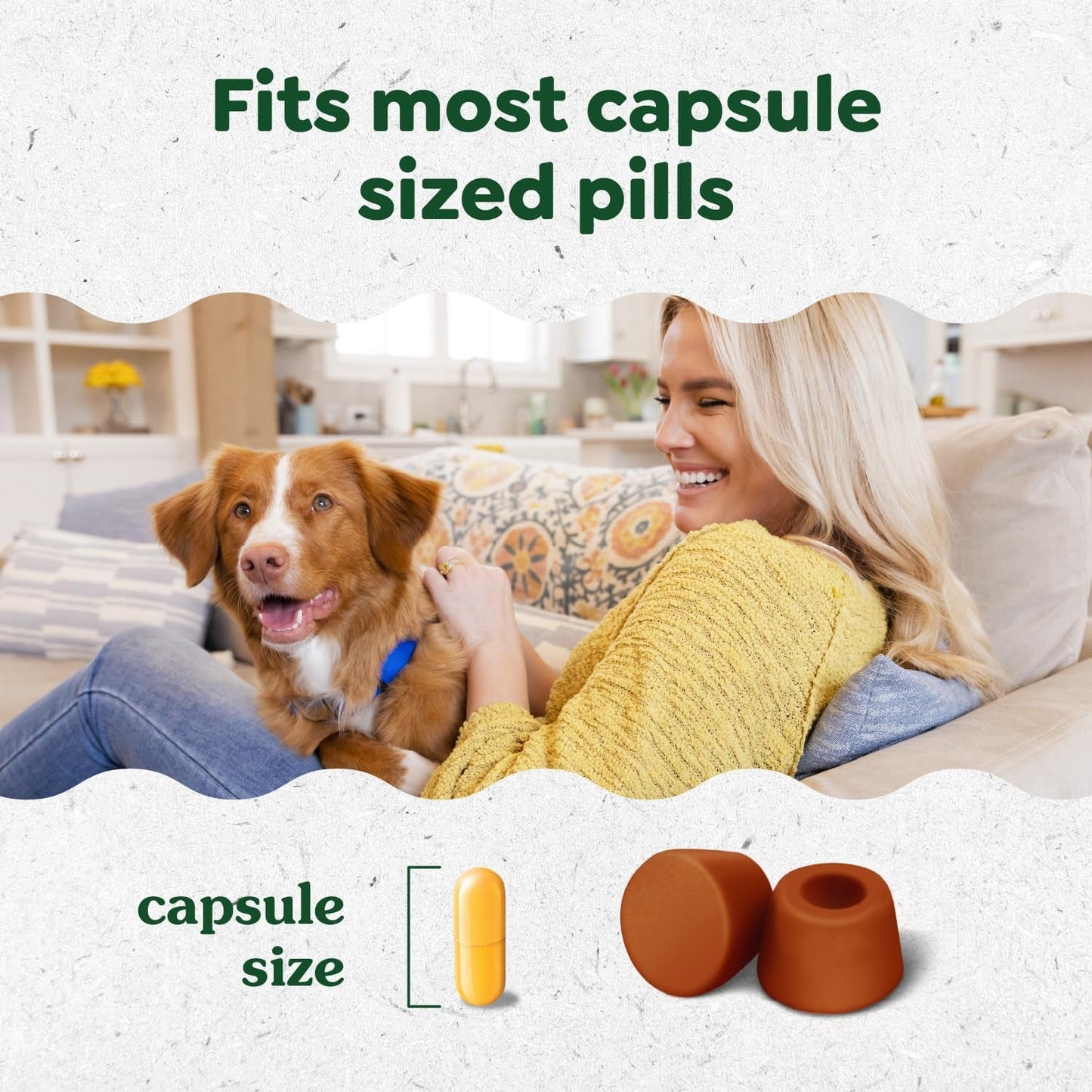 Pill Pockets Large Size Soft Dog Treats for Capsules, Cheese Flavor, Made with Natural Ingredients plus Minerals & Trace Nutrients, 15.8 Oz. (60 Count, Pack of 1) - Petopia Company