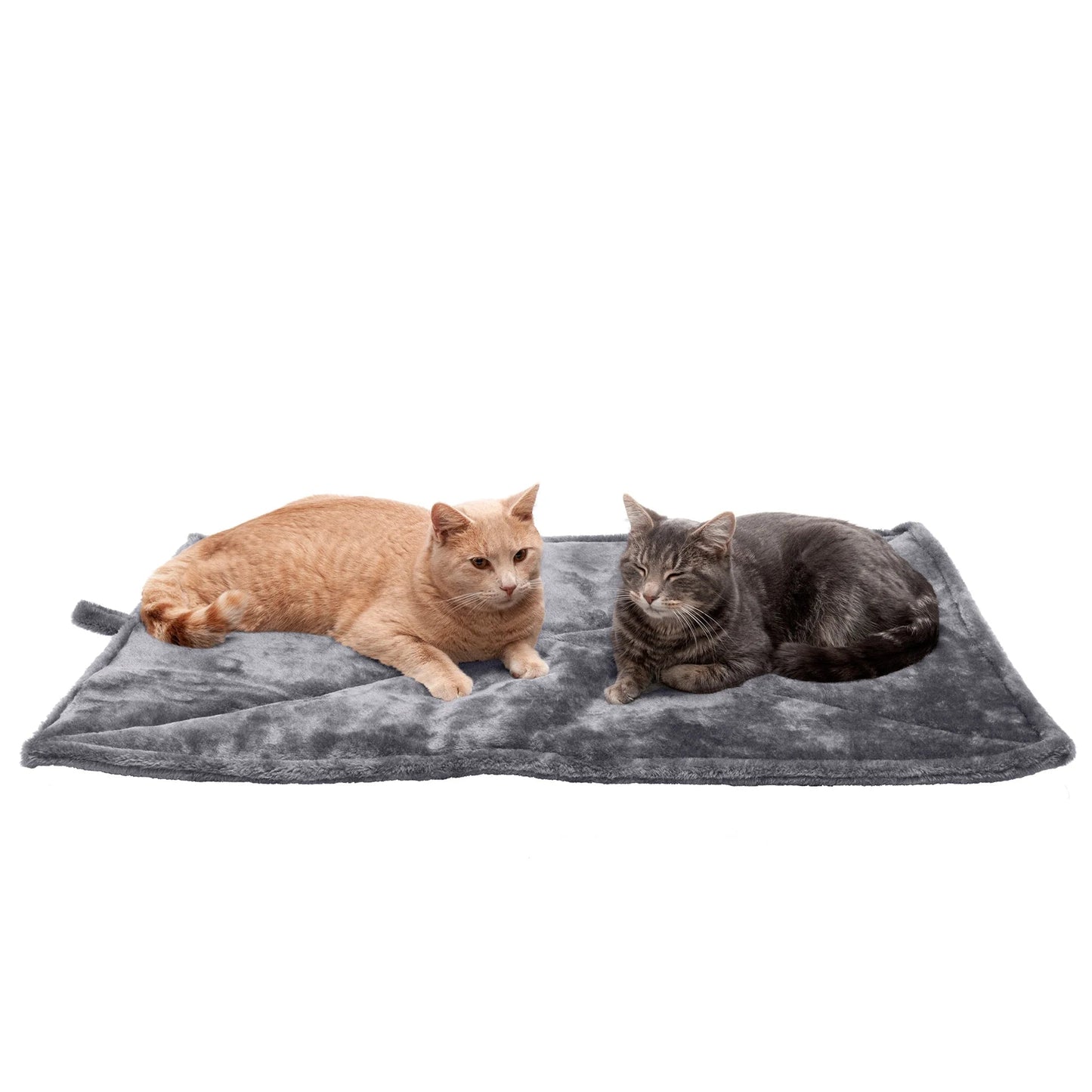 | Thermanap Faux Fur Self - Warming Pet Bed Mat, Gray, Large - Petopia Company