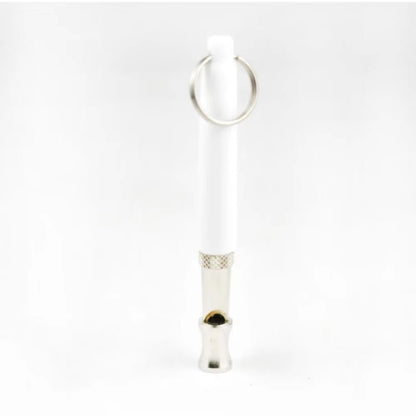 1Pcs Puppy Pet Dog Cat Whistle Two Tone Ultrasonic Flute Stop Barking Ultrasonic Sound Repeller Pets Training Supplies Keychain - Petopia