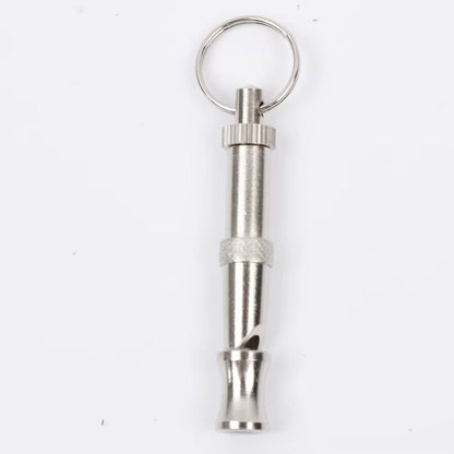 1Pcs Puppy Pet Dog Cat Whistle Two Tone Ultrasonic Flute Stop Barking Ultrasonic Sound Repeller Pets Training Supplies Keychain - Petopia