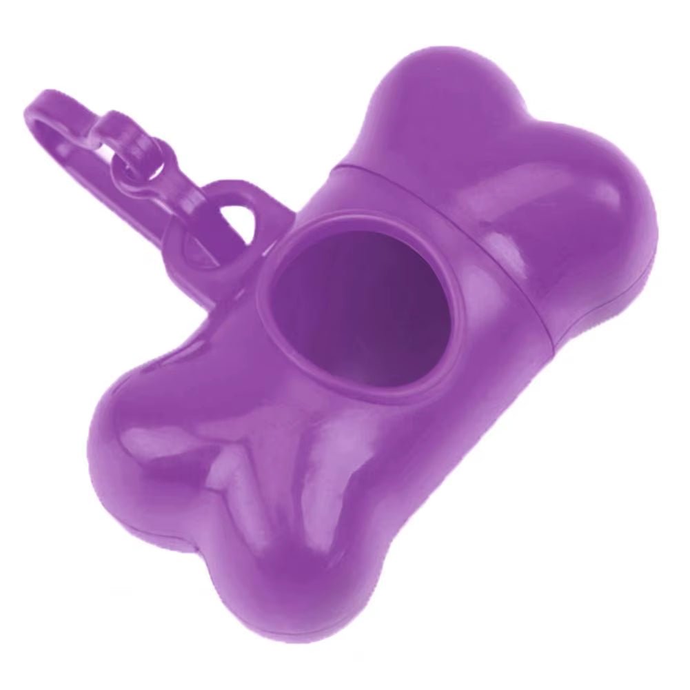 Bone Shape Waste Bag Holder with Plastic Clamp Waste Bag Box Bone Shape Waste Bag Dispenser Convenient Bags Holder Pet Supplies - Petopia