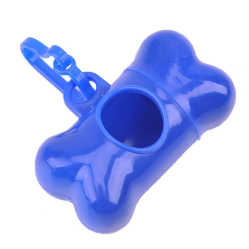 Bone Shape Waste Bag Holder with Plastic Clamp Waste Bag Box Bone Shape Waste Bag Dispenser Convenient Bags Holder Pet Supplies - Petopia