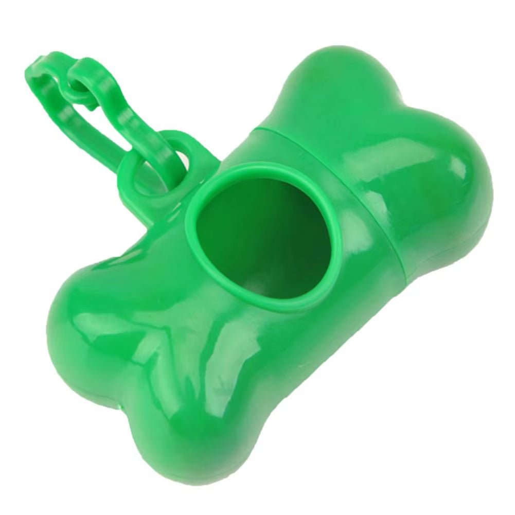 Bone Shape Waste Bag Holder with Plastic Clamp Waste Bag Box Bone Shape Waste Bag Dispenser Convenient Bags Holder Pet Supplies - Petopia
