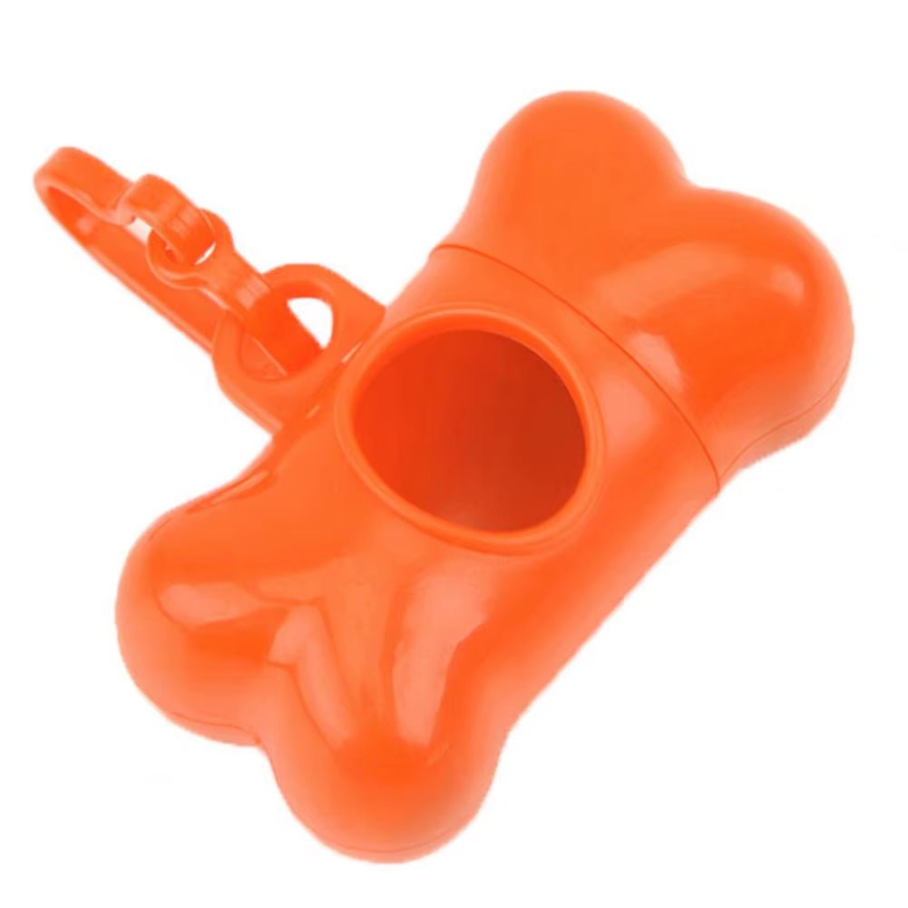 Bone Shape Waste Bag Holder with Plastic Clamp Waste Bag Box Bone Shape Waste Bag Dispenser Convenient Bags Holder Pet Supplies - Petopia