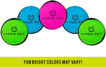 Flippy Flopper 9" Flying Disc Soft Dog Toy, Floats in Water & Safe on Teeth, for All Breeds, Pack of 5 (Colors May Vary) - Petopia