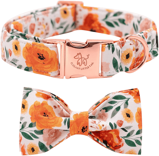 Floral Collar with Bow - Petopia