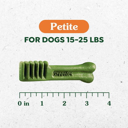 Original Petite Natural Dental Care Dog Treats, 36 Oz. Pack (60 Treats) - Petopia Company