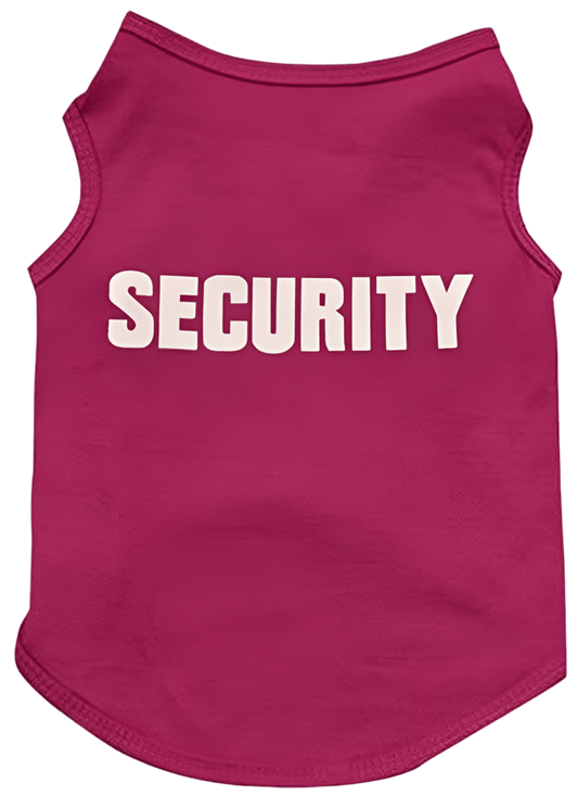 Pet Shirts Dog Police Printed Cool Summer Custom Vest Cute Puppy Apparels Clothes (S, Hot Pink) - Petopia