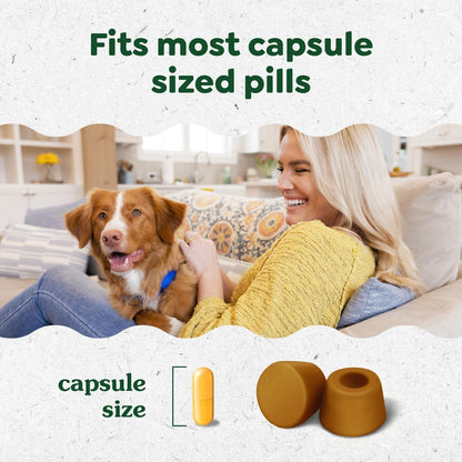 Pill Pockets Large Size Soft Dog Treats for Capsules, with Real Peanut Butter, Made with Natural Ingredients plus Minerals & Trace Nutrients, 15.8 Oz. (60 Count, Pack of 1) - Petopia Company