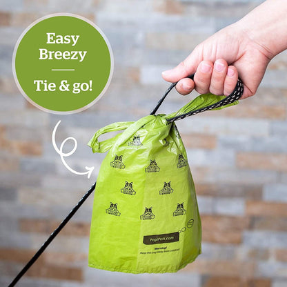 Pogi’S Dog Poop Bags with Handles – Extra - Thick, Leak - Proof, Large, Unscented, 900 - Count - Petopia Company