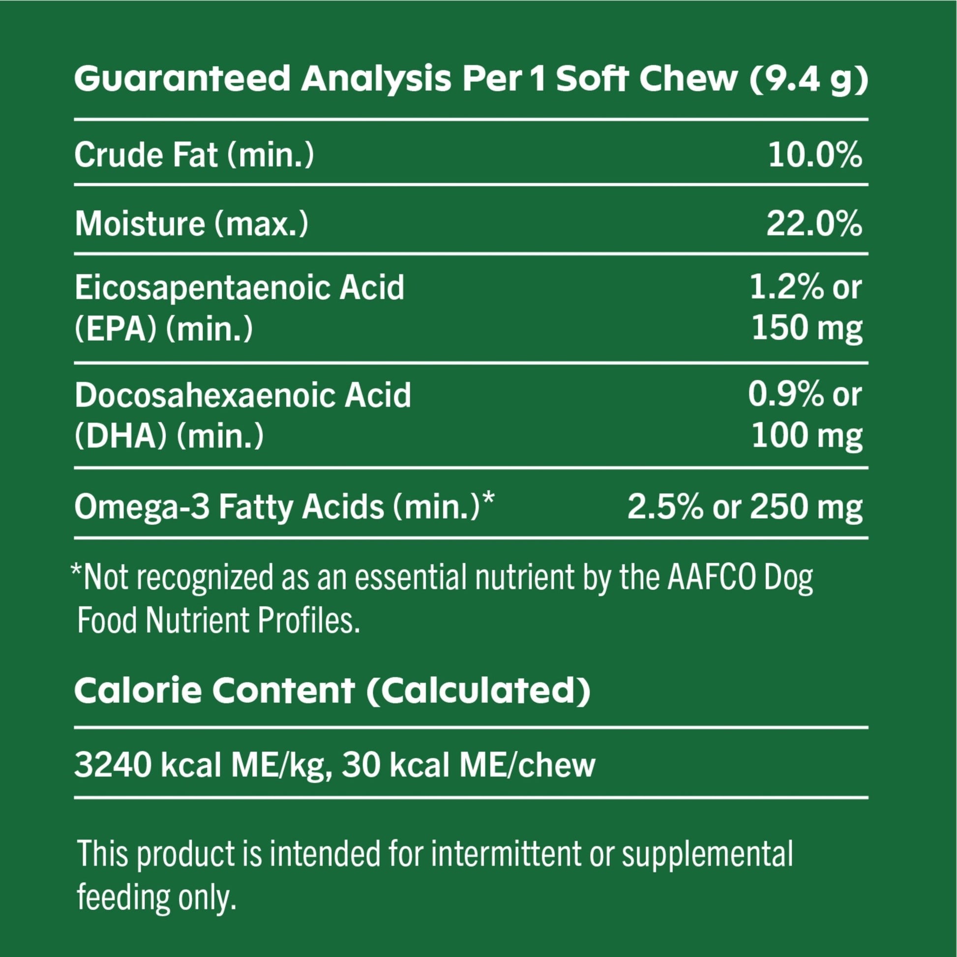 Skin & Coat Supplement Soft Chew for Dogs, Chicken Flavor, 40 Count - Petopia Company