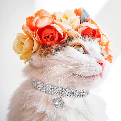 SparklePaws Adjustable Rhinestone Collars - Petopia