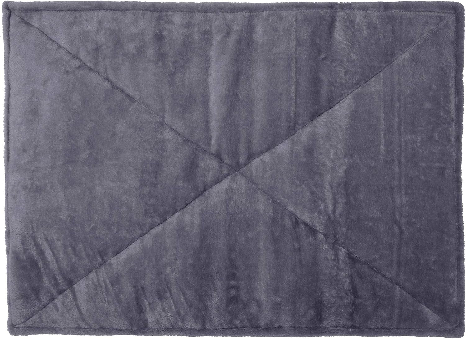 Thermanap Self - Warming Cat Bed for Indoor Cats & Large/Medium Dogs, Washable & Reflects Body Heat - Quilted Faux Fur Reflective Bed Mat - Gray, Large - Petopia Company