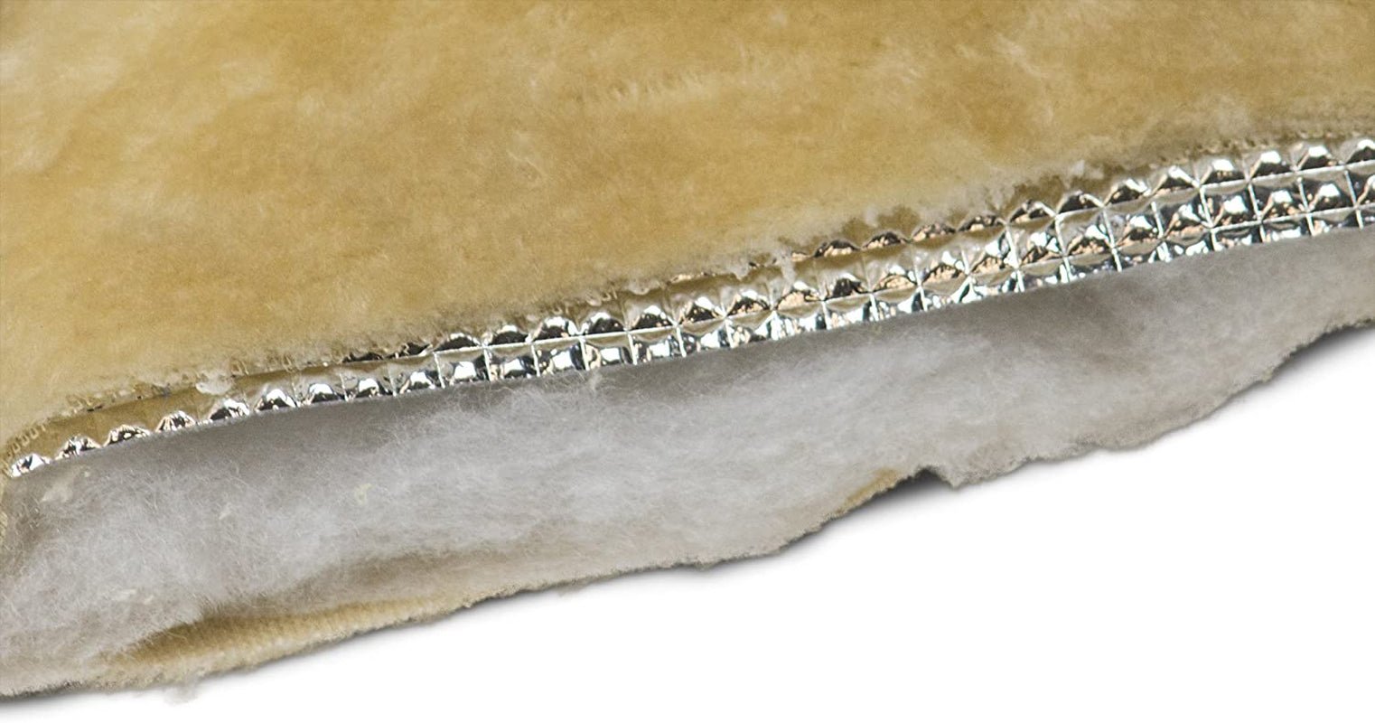 Thermanap Self - Warming Cat Bed for Indoor Cats & Large/Medium Dogs, Washable & Reflects Body Heat - Quilted Faux Fur Reflective Bed Mat - Gray, Large - Petopia Company